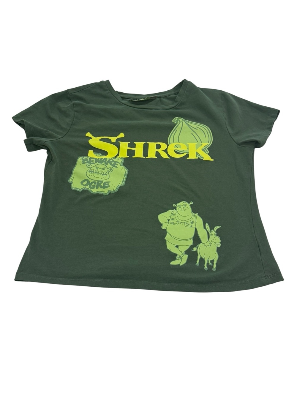 Shrek Movie Dark Green Tee Ogre Shirt